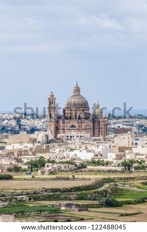 Santa Cilja Church on the southeast side of the Maltese island of Gozo.