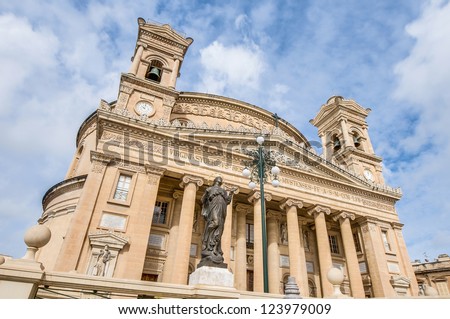 Church of the Assumption of Our Lady, known as the Rotunda of Mosta or Rotunda of St Marija Assunta or simply The Mosta Dome, Malta