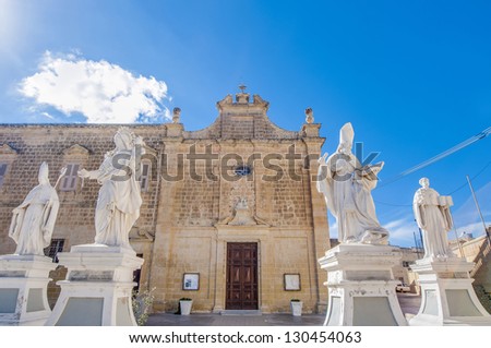 Saint Augustine in Rabat (Victoria) located on the maltese Island of Gozo.