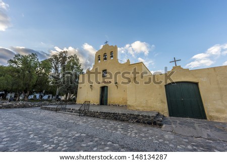 Cachi Church on Calchaqui Valleys in Salta Province, northern Argentina