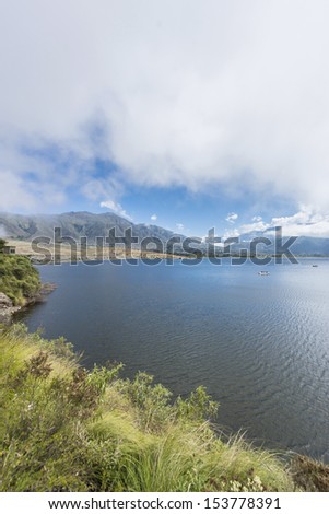 Tafi del Valle lake in Tucuman province, northern Argentina.