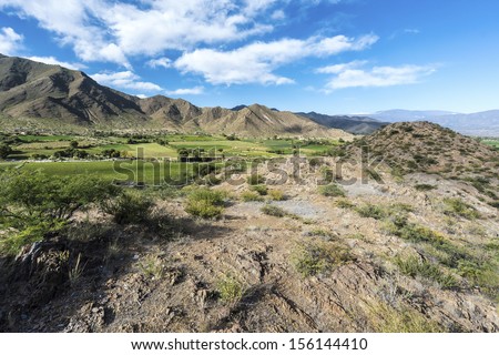 Cachi Adentro Region within Calchaqui Valleys in Salta Province, northern Argentina