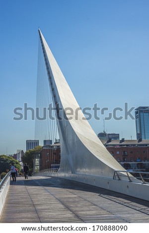 Puerto Madero, also known within the urban planning community as the Puerto Madero Waterfront district in Buenos Aires, Argentina.