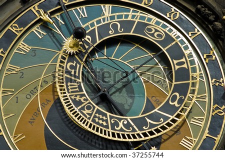 Detail of Prague\'s Astronomical Clock, also known as The Orloj.