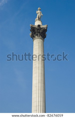 Nelson Column located at Trafalgar Square