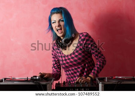Get ready to rock with this crazy dj chick!