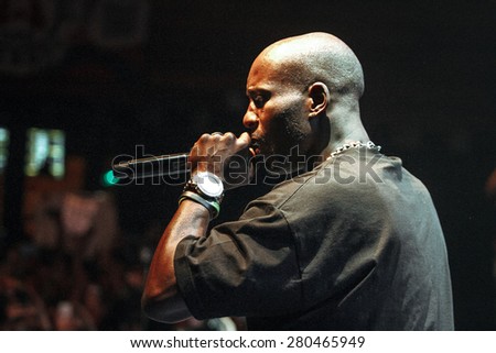 MOSCOW - 18 SEPTEMBER, 2014 : Earl Simmons aka DMX performing live at Glavclub  in Russia