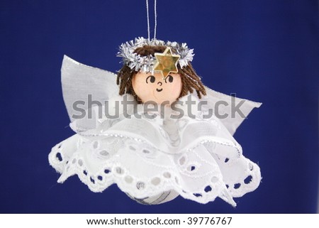 hand made christmas decoration angel child on the blue background - Porky Pig Blue Christmas Wikipedia hand made christmas decoration angel child on the blue background - Porky Pig Blue Christmas Wikipedia