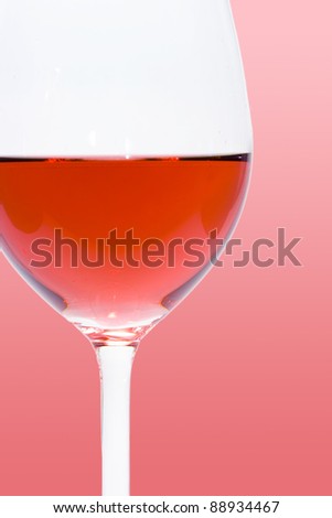 glass of red wine detail