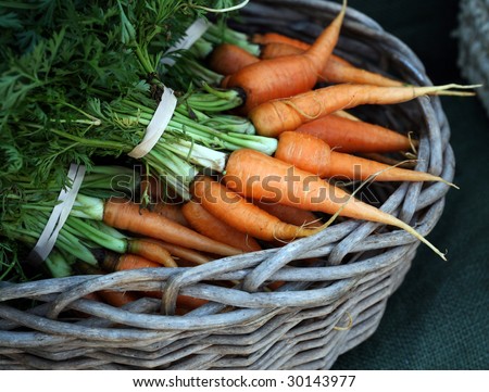 Farmers market: carrots