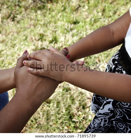 Africans Holding Hands