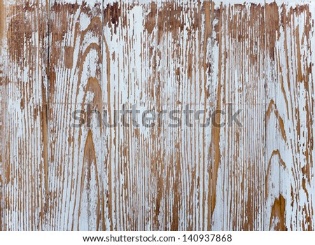 Shabby paint on a wooden wall