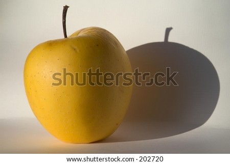 Yellow Apple With a Shadow (\