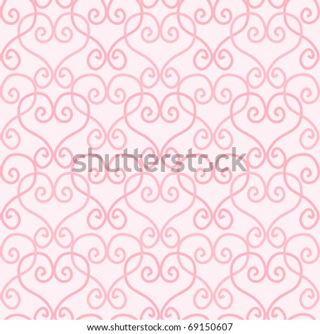 pink backgrounds designs. stock photo : Pink linked hearts on pink background. Seamless tile for your St Valentine