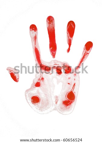 Bloody Palm Prints