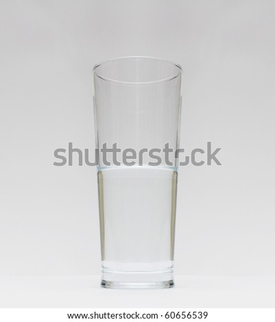 Glass of water - half full / half empty