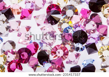 Lovely real colorful gems collection