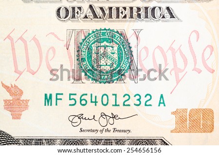 New American ten dollar bill Ã?Â¢?? some details of the new design.