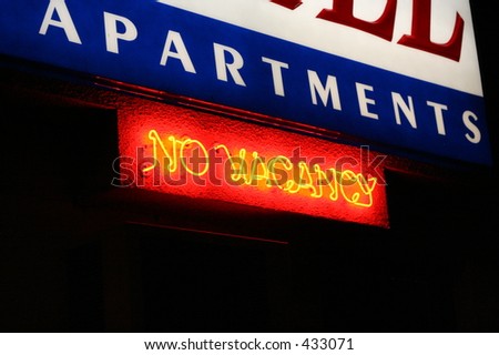 Neon No Vacancy Sign