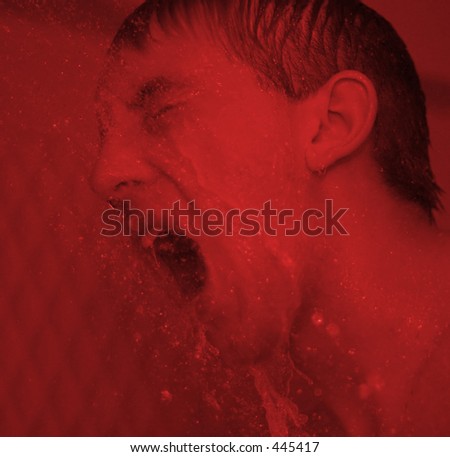 Red Screaming Man