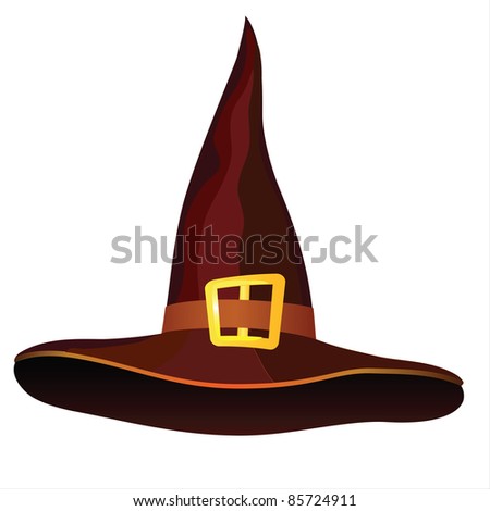 Hat on a white background for the holiday Halloween