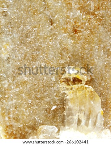 citrine semigem geode crystals geological mineral isolated
