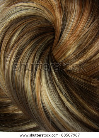 Dark Highlight Hair Texture Abstract Background Stock Photo  