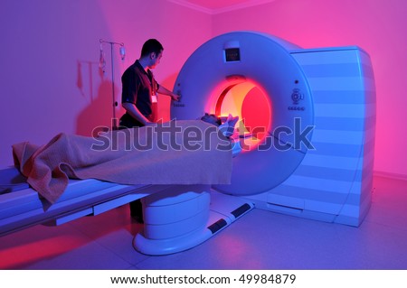 Magnetic Resonance Imaging machine - a series of dramatically lightened MRI.