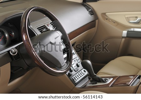 stock photo Car interior a series of NEW CAR images