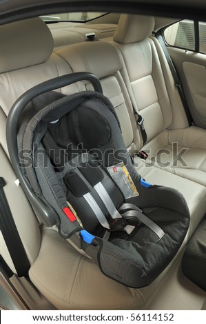 Baby car seat for safety - a series of NEW CAR images.