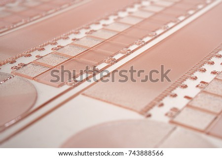 Flexographic Printing Plate Close up