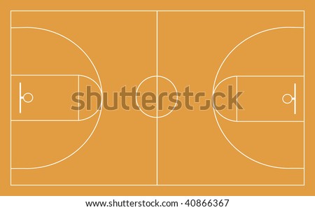 pics of basketball court. stock photo : Basketball court