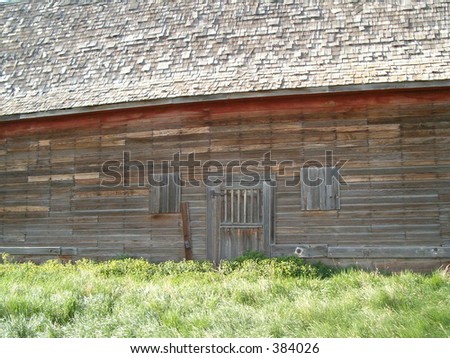 side door to old barn