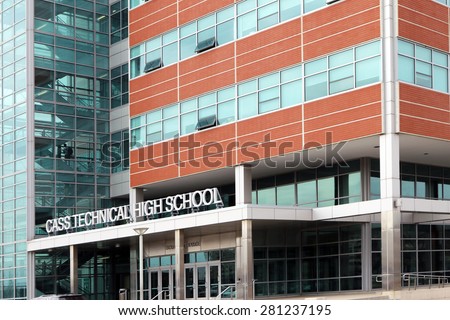DETROIT, MI-MAY, 2015:  Cass Tech High School is one of the finest technical high schools in the country.