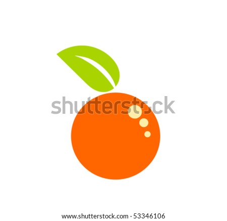 Clip Art Orange Fruit. simple orange fruit