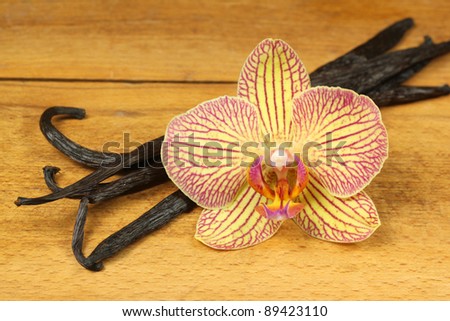 Vanilla and orchid flower