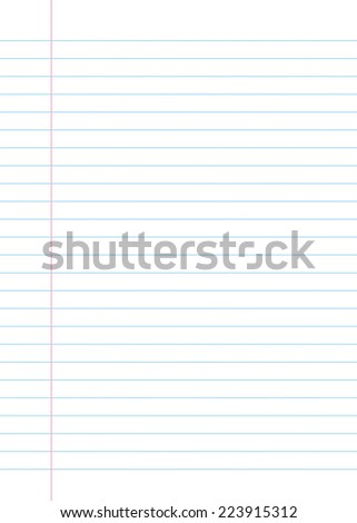 Blank lined paper texture from a notebook or notepad. Great for a writing background or design