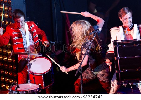 ZURICH - DECEMBER 05: Upcoming Los Angeles based popstar Ke$ha performs at club location X-TRA December 05, 2010 in Zurich, Switzerland. Kesha offered a wild show and owned the crowd.