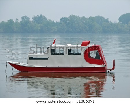 fishing boat. river fishing boat.
