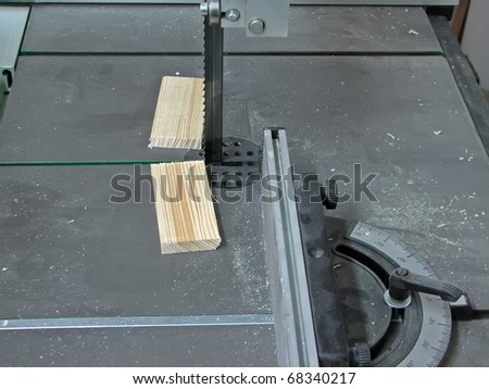 Woodworking machine. Woodworking tool. Woodworking saw. Band saw machine.