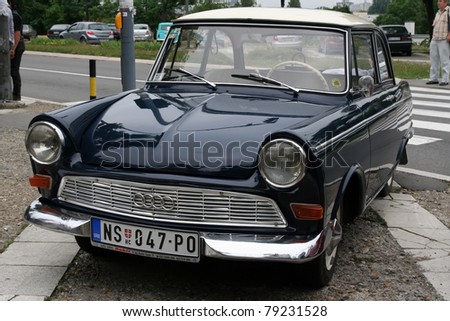 stock photo BELGRADE JUNE 11 A DKW Junior de luxe on Oldtimer's Car