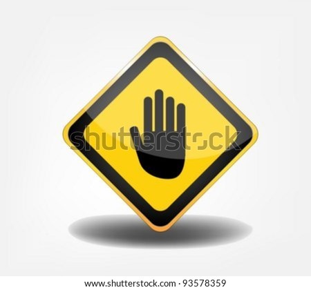 Hand Stop Symbol