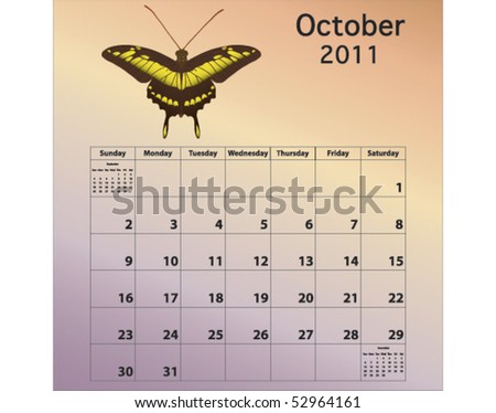 october 2011 calendar template. dresses october 2011 calendar