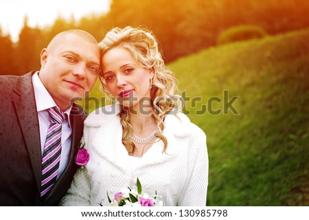 Portrait of a pair of lovers, husband and wife