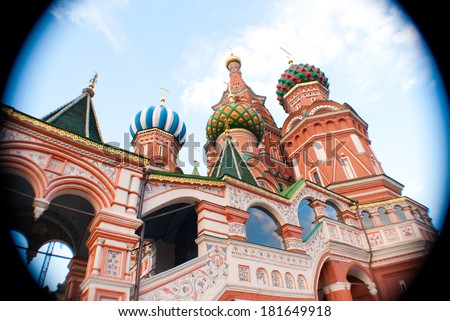 Saint Basil\'s Cathedral. Red Square, Moscow Russia.