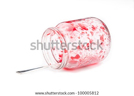 empty jelly jar