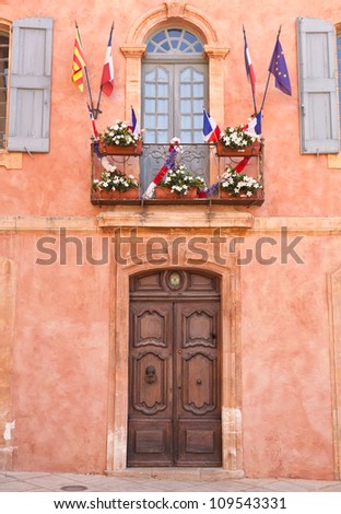 The mayor\'s office in Roussillon in Provence