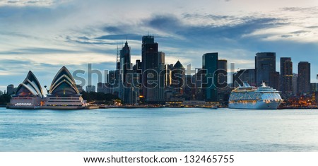 SYDNEY, AUSTRALIA- JAN 05: The Overseas Passenger Terminal on January 5th, 2013 in Sydney, Australia. The terminal is the key port for cruise ships departing for Pacific and New Zealand destinations