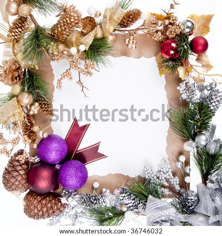 Christmas Ornament  Frame Decoration For Good Christmas Card