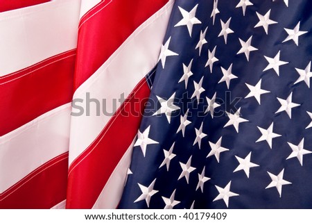waving american flag background. Waving flag background